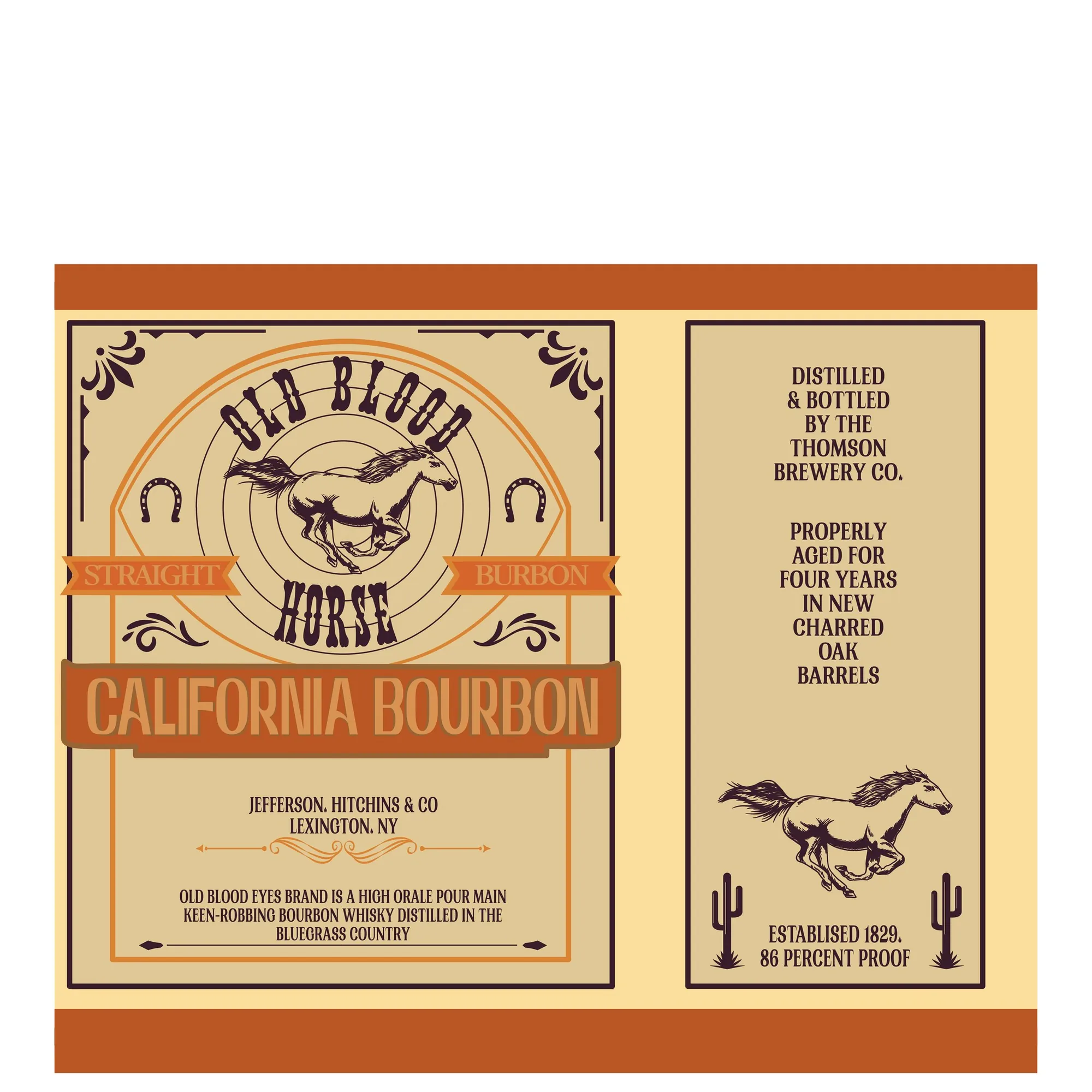 Old Blood Horse — The label