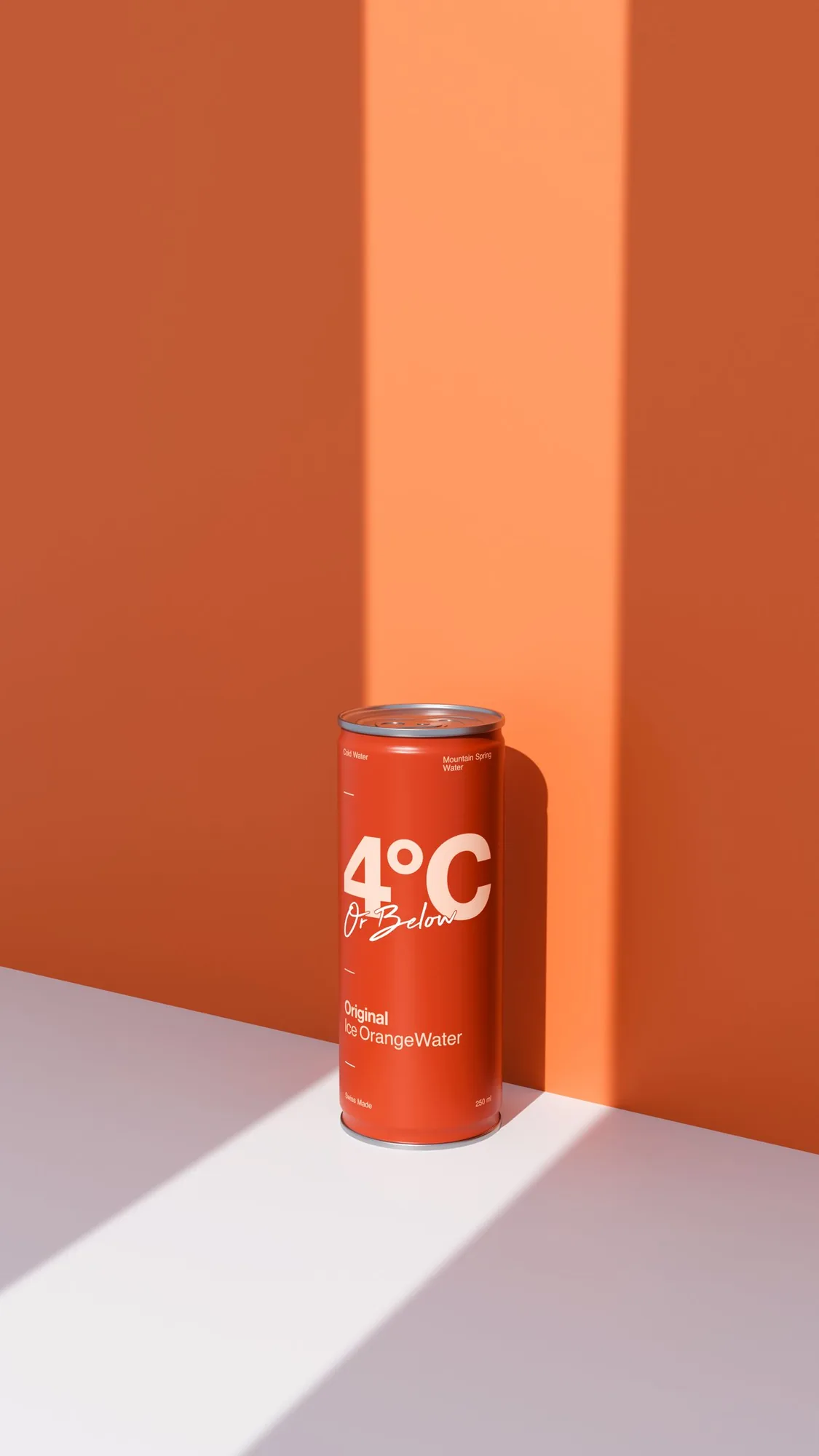 4°C Or Below — Staged, orange