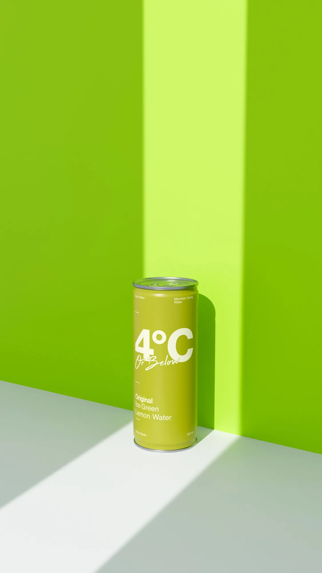 4°C Or Below — Staged, green