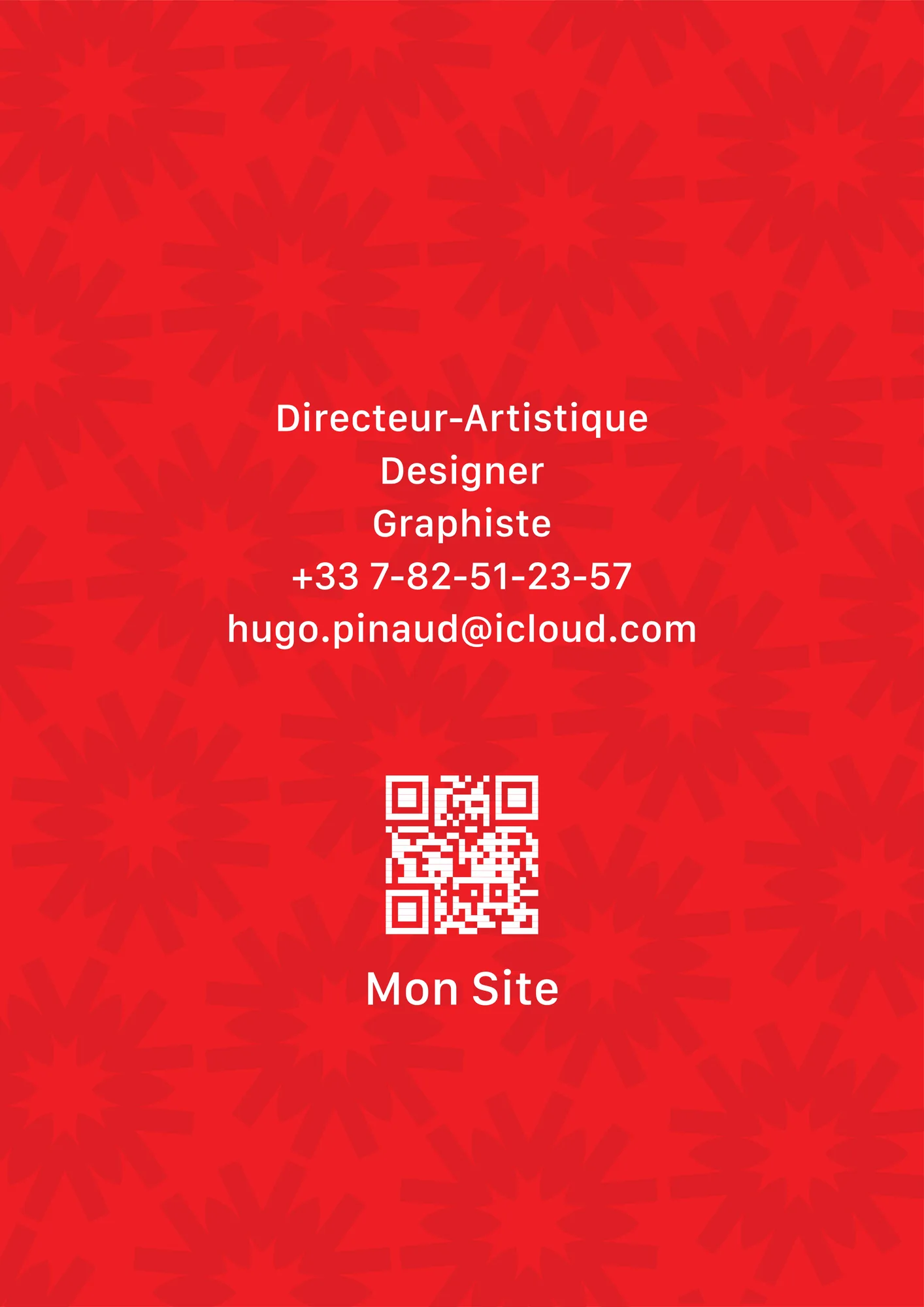 La course de l'emploi — La page contact, avec le QR code vers le site