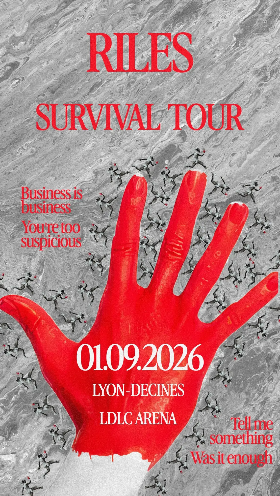 Rilès, Survival Tour — L'affiche animée