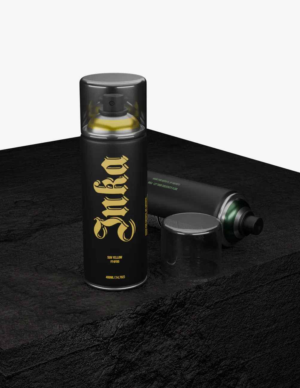 Inka — Visual identity and wrap for an invented spray-paint brand